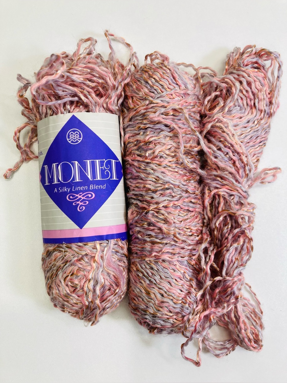 Monet Linen Blend Nubby Yarn 109g 41% Linen 27% Acrylic 28% Viscose 4% Polyester